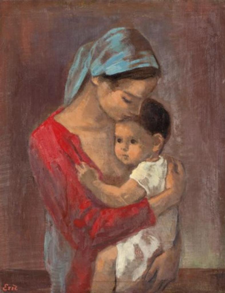 Eric E. Goldberg (1890-1969) - Mother and Child