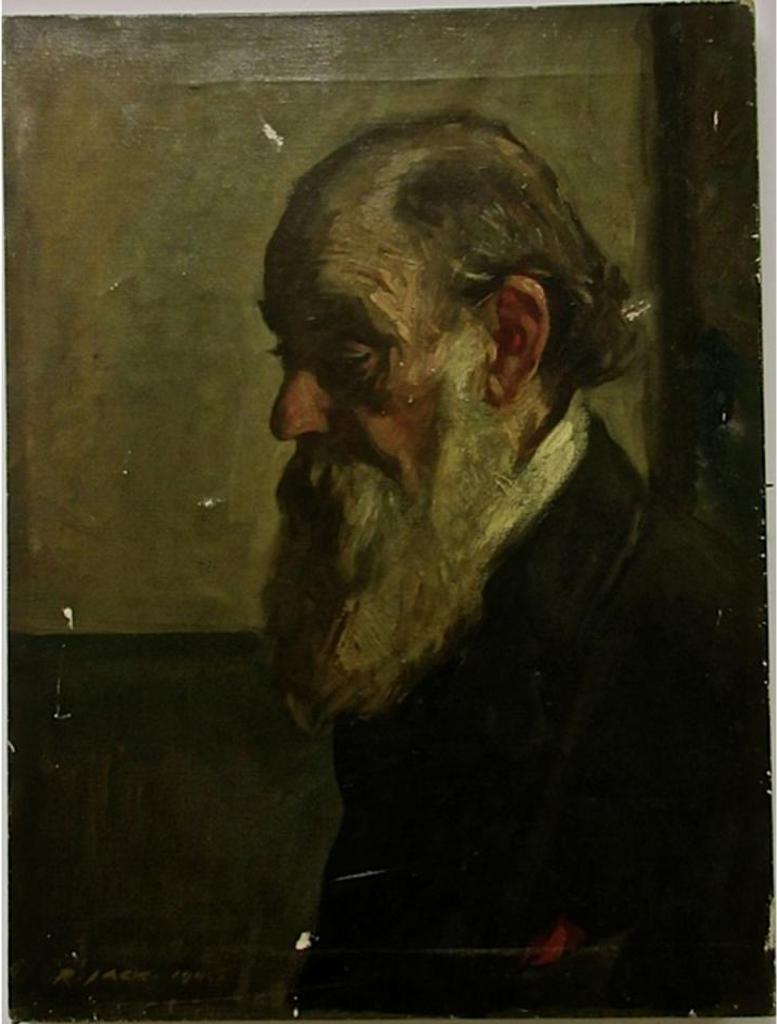Richard Jack (1866-1952) - Profile Of A Bearded Gentleman