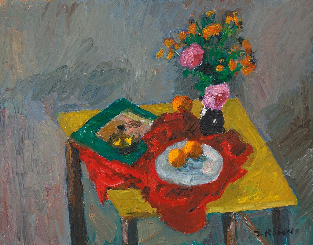 William Goodridge Roberts (1921-2001) - Yellow Table And Flowers