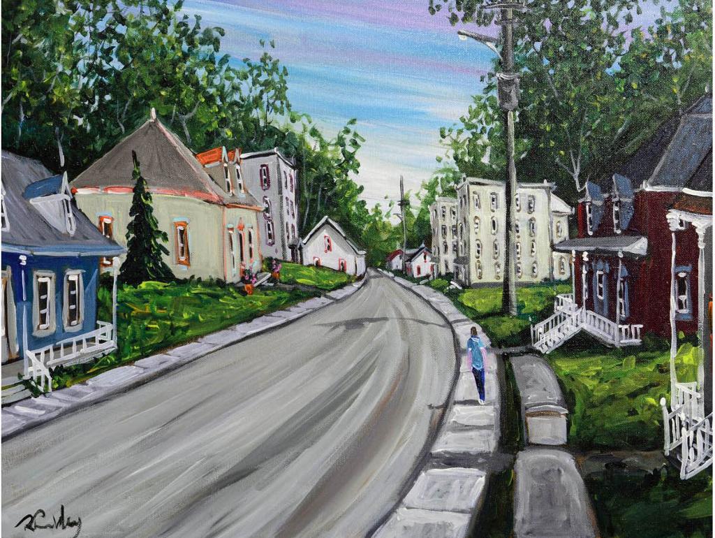 Roland Tremblay (1955) - Street in a small Québec town