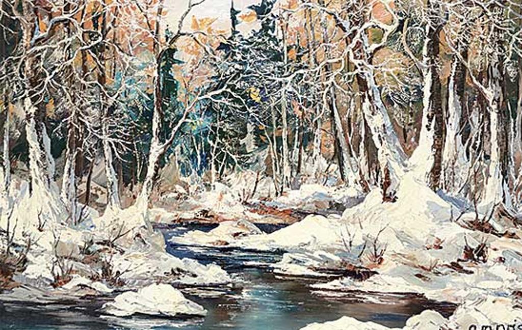 Georgia Jarvis (1944-1990) - Untitled - Winter Scene