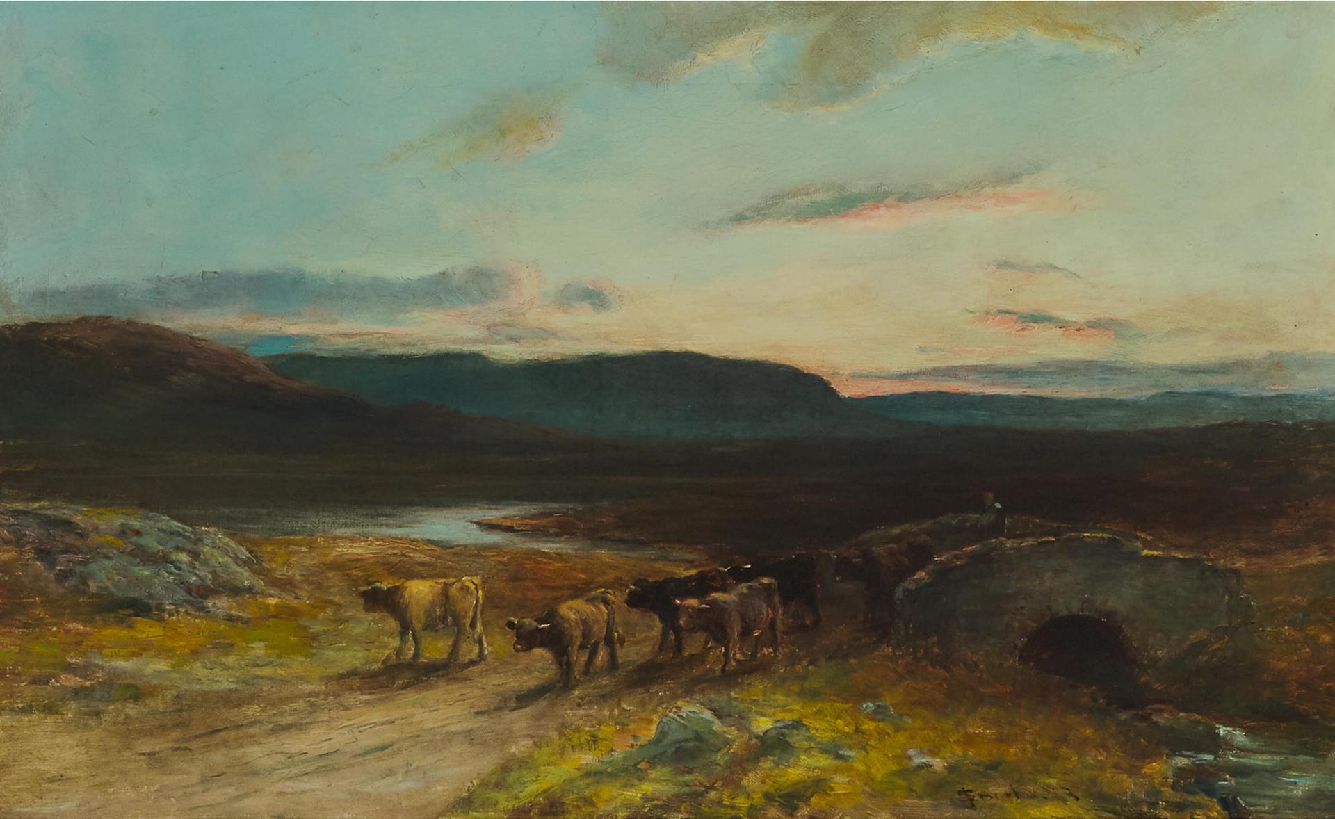 John Smart (1838-1899) - The Drove Road, Twilight
