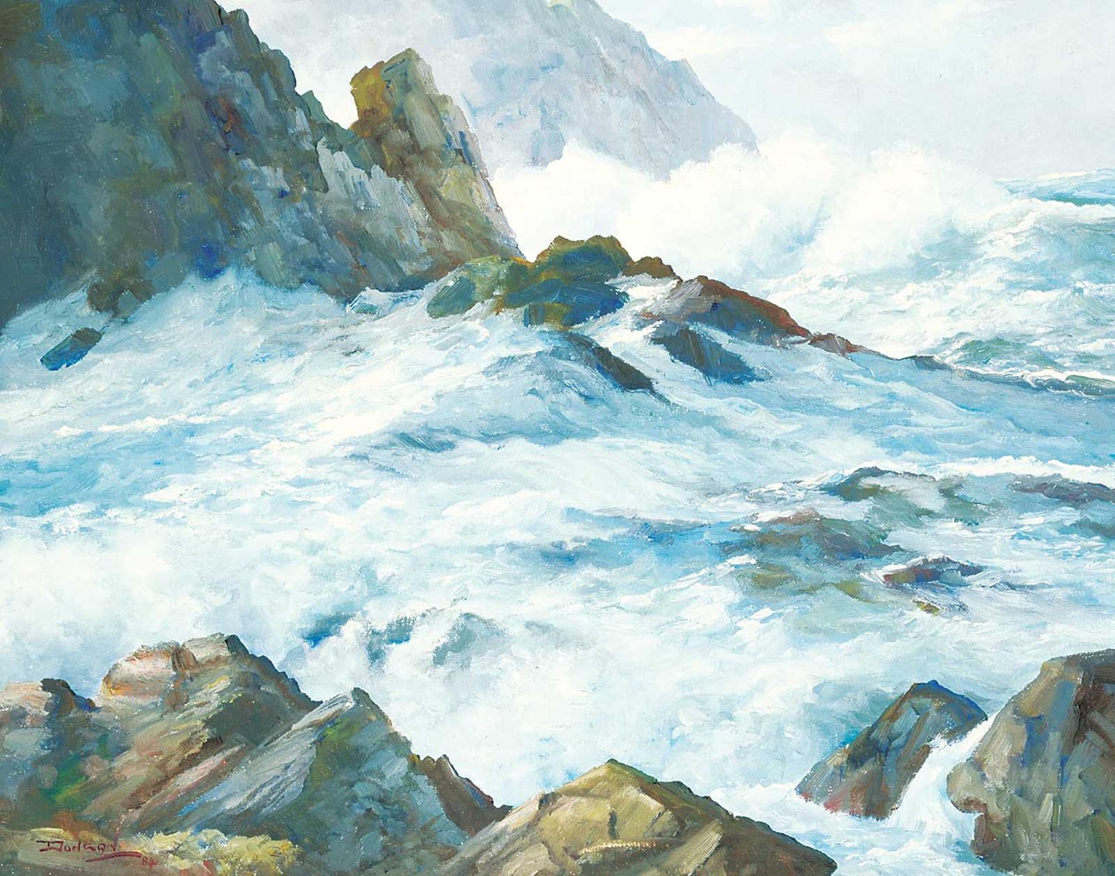 Duncan Mackinnon Crockford (1922-1991) - October Storm, North of Cote Beach, Cabot Trail, Nova Scotia