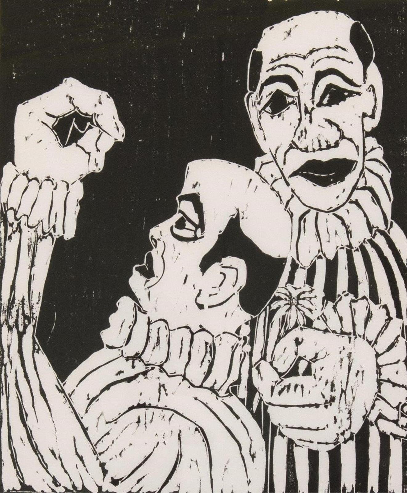 John Harold Thomas Snow (1911-2004) - Two Clowns; 1951