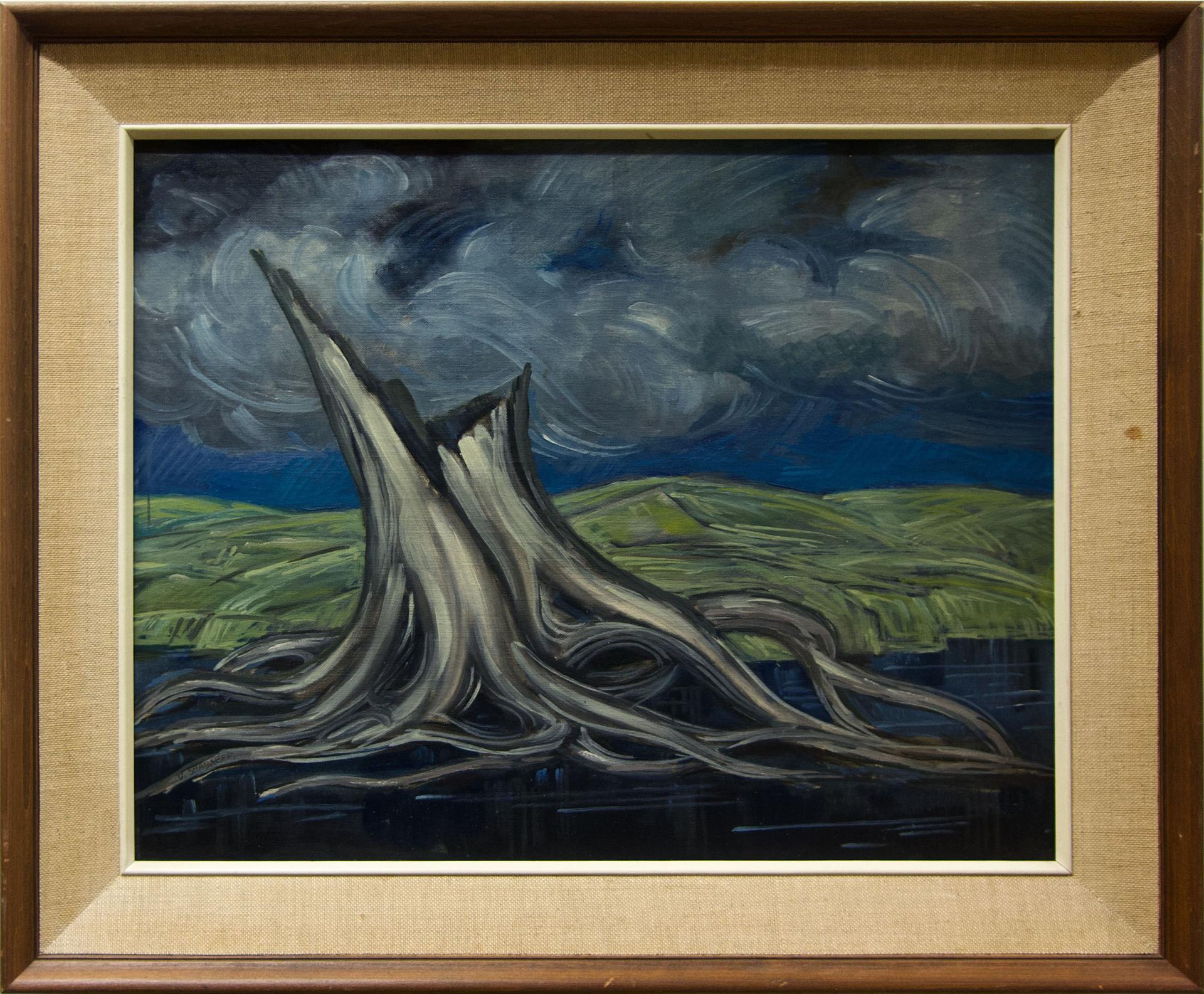 Valentin Firsov Shabaeff (1891-1978) - Untitled (Tree Stump)