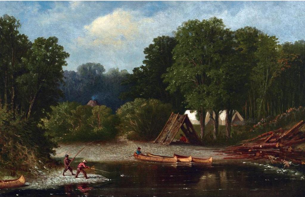 William Raphael (1833-1914) - The Fishing Camp