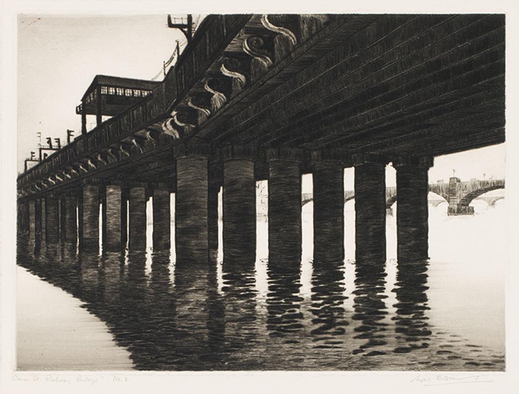 Sybil Andrews (1898-1992) - Canon Street, Railway Bridge