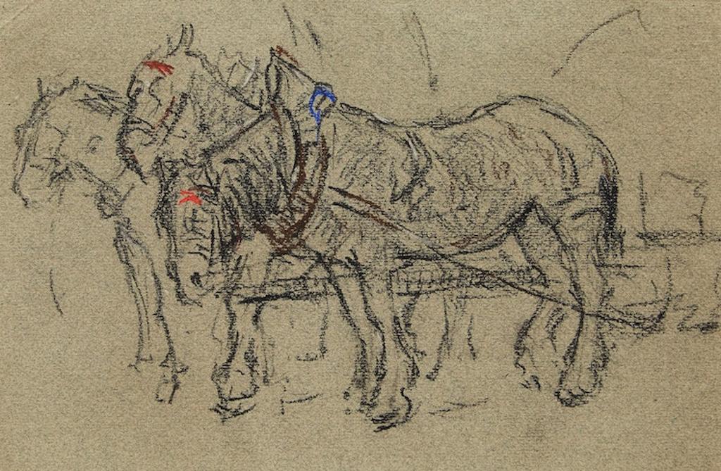 Manly Edward MacDonald (1889-1971) - Study of Horses