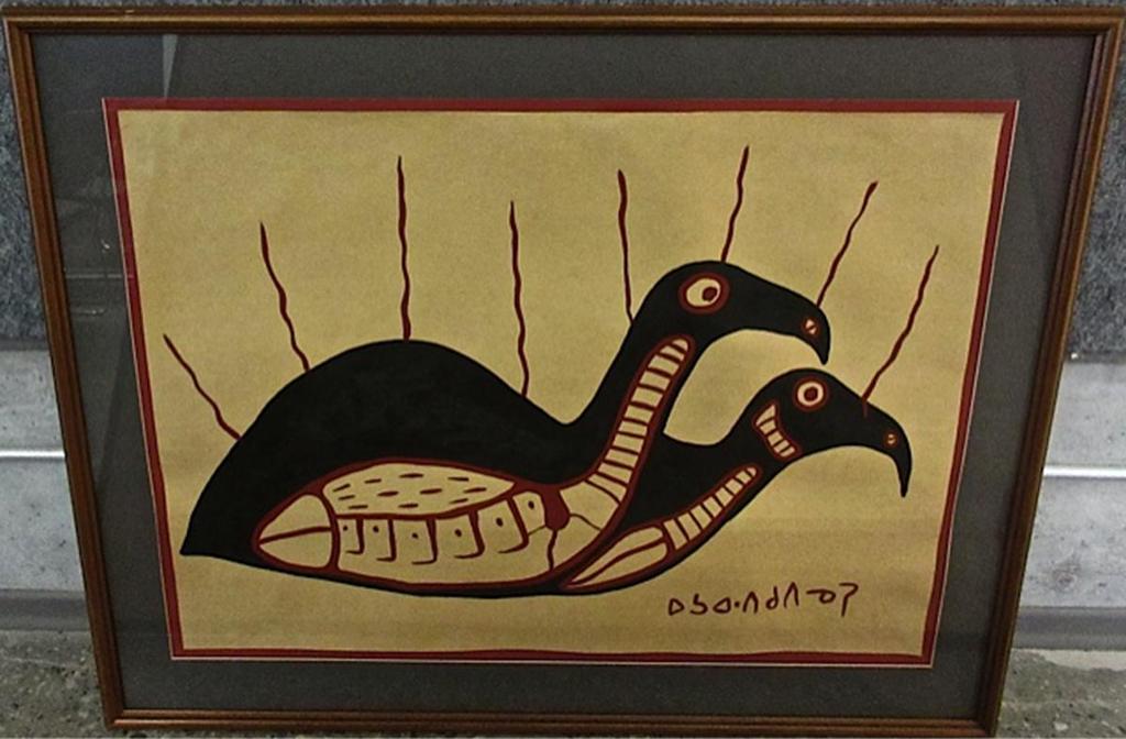 Norval H. Morrisseau (1931-2007) - Two Loons