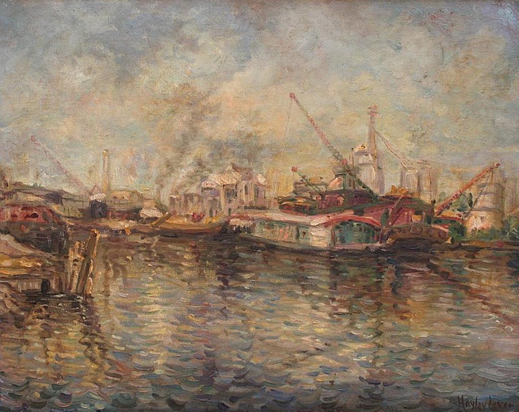 Hayley Lever (1876-1958) - Untitled - Harbour Scene