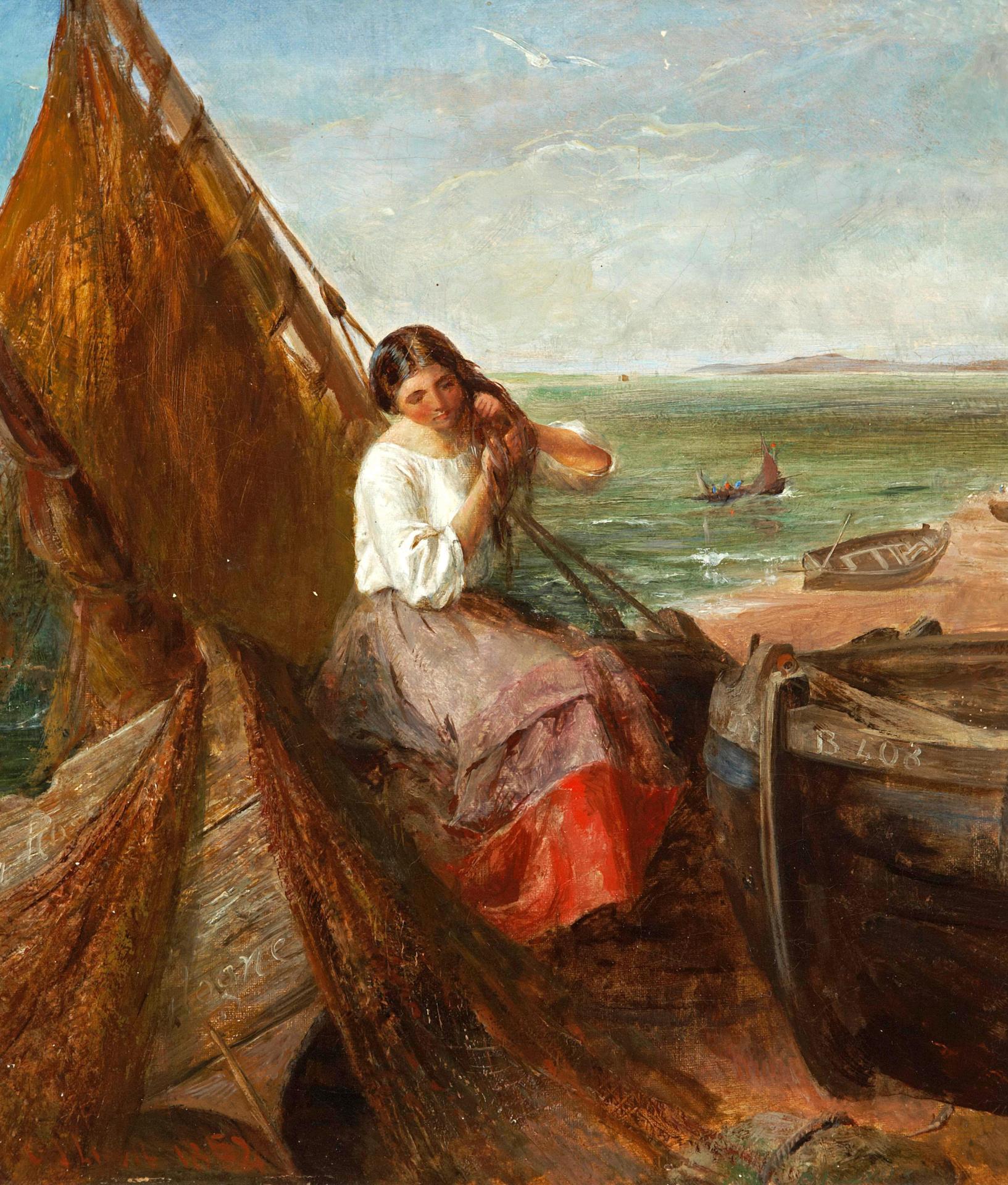 Charles James Lewis (1830-1892) - Fisher Girl