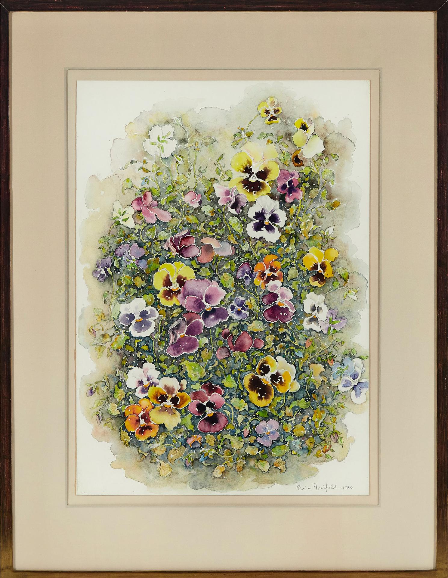 Eric Freifeld (1919-1984) - Untitled (Pansies)