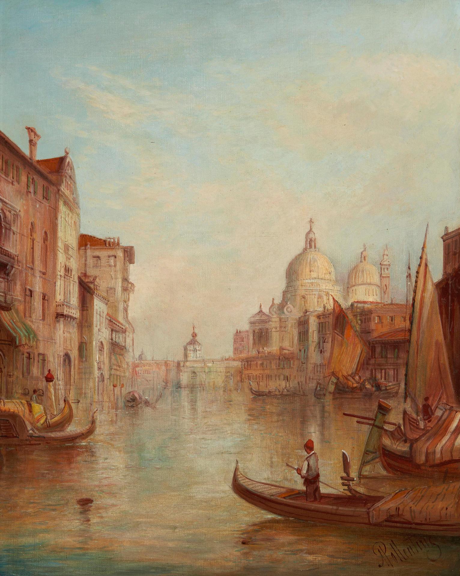 Alfred Pollentine (1836-1890) - The Dogana di Mare and Santa Maria della Salute