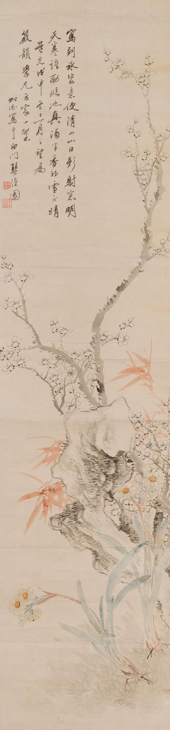 Tang Yifen (1778-1853) - Plum Blossoms and Narcissus