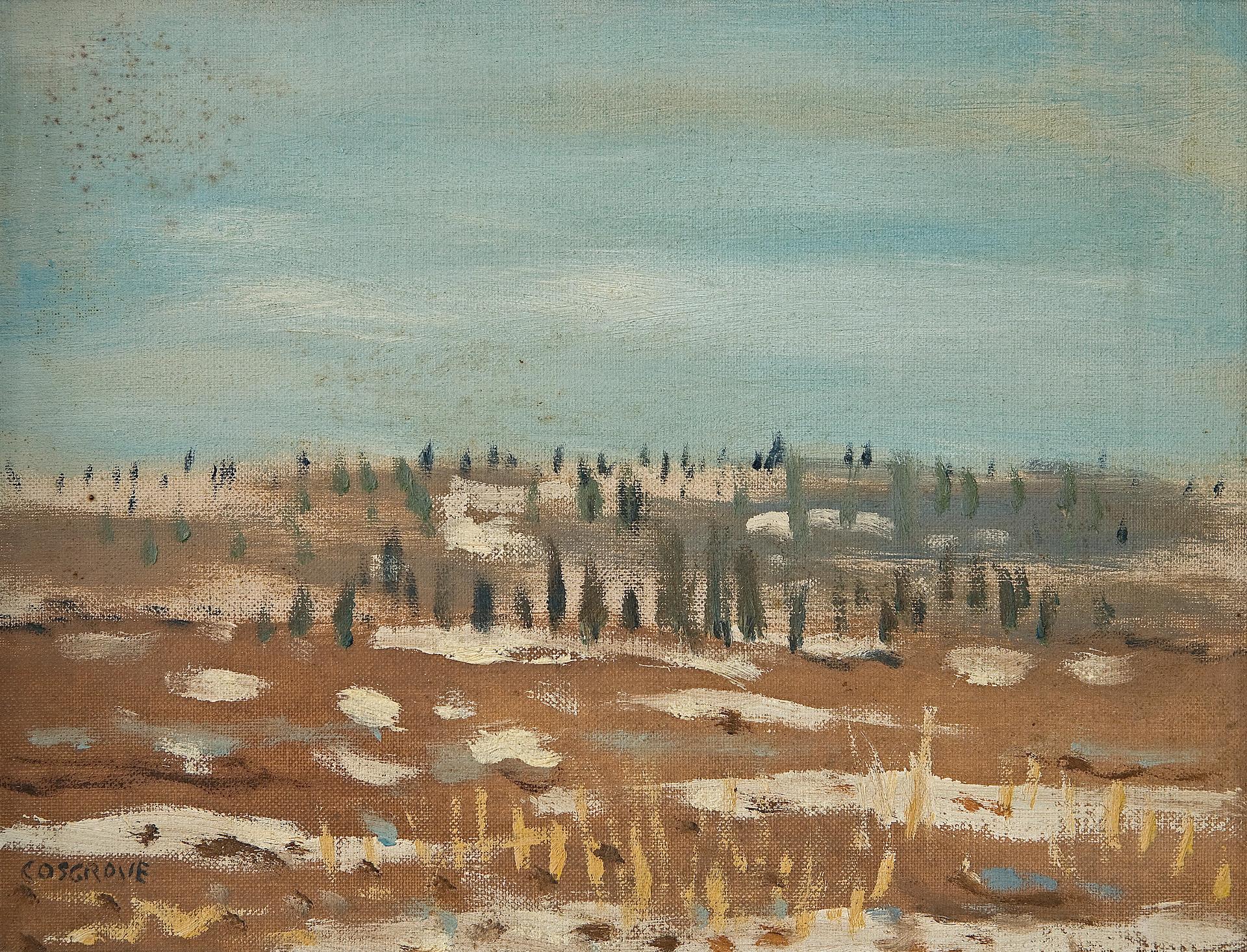 Stanley Morel Cosgrove (1911-2002) - Winter Fields, La Tuque Quebec