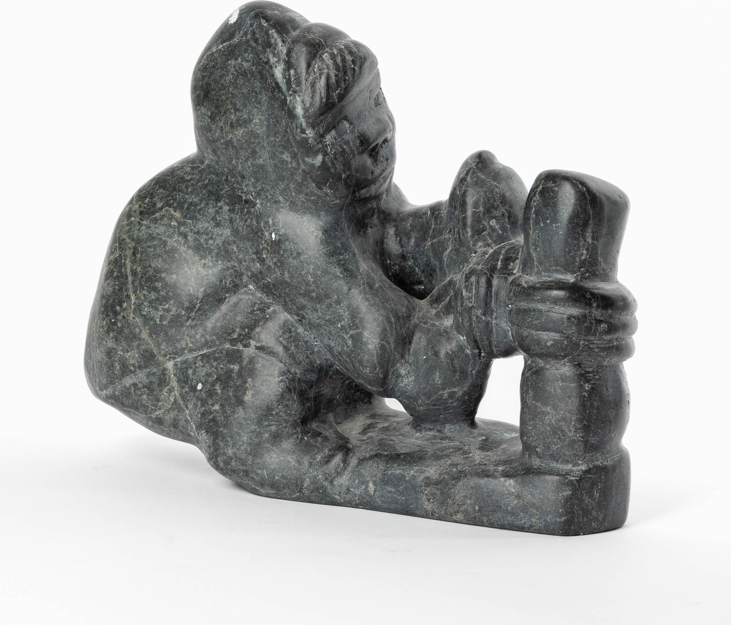 Johnny Inukpuk (1911-2007) - Hunter Preparing Hide