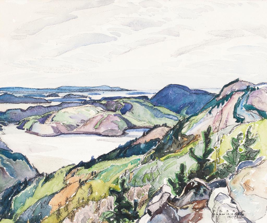 Franklin H. Carmichael (1898-1992) - Untitled - La Cloche Region Overlooking Bay Of Islands