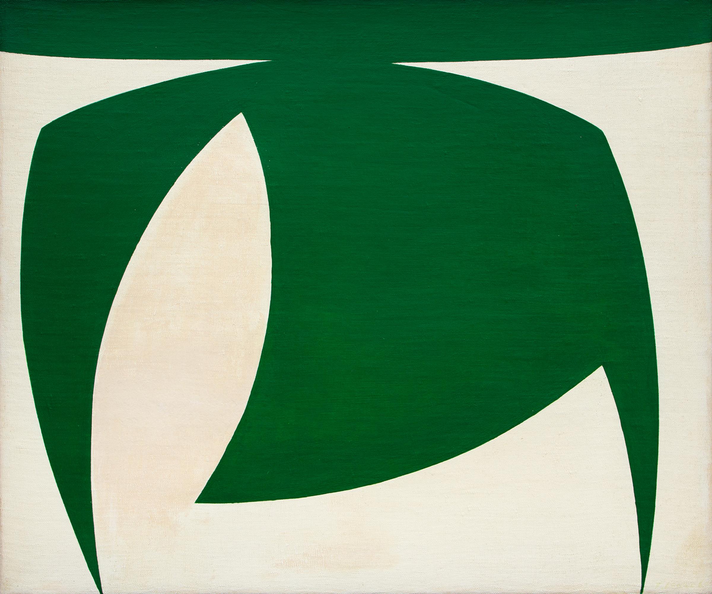 Fernand Leduc (1916-2014) - Chromatisme binaire blanc-vert, 1964