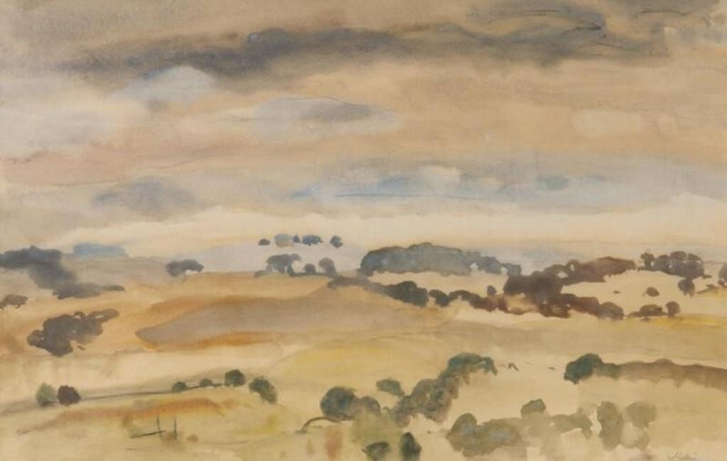 William George Gillies (1898-1973) - Landscape with Distant Trees