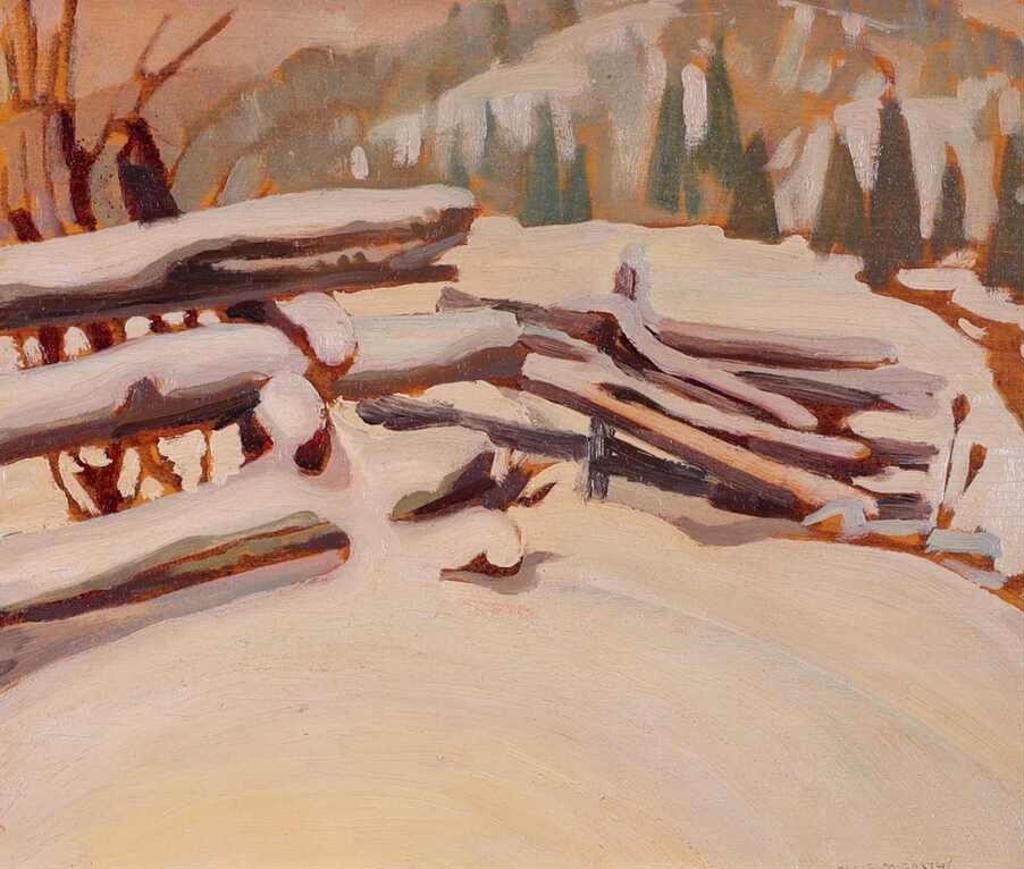 Doris Jean McCarthy (1910-2010) - Snow Scene