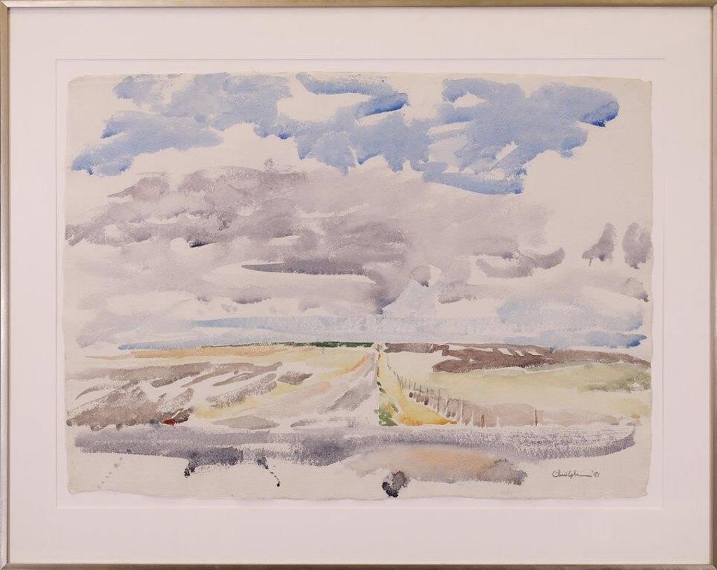 Ken Christopher (1942) - Untitled, Prairie Landscape;1981