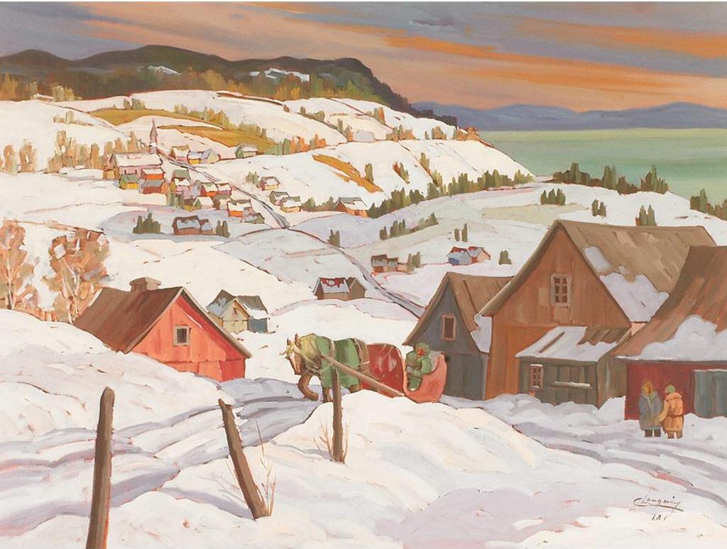 Claude Langevin (1942) - Sleigh Ride, Les Eboulements, Quebec