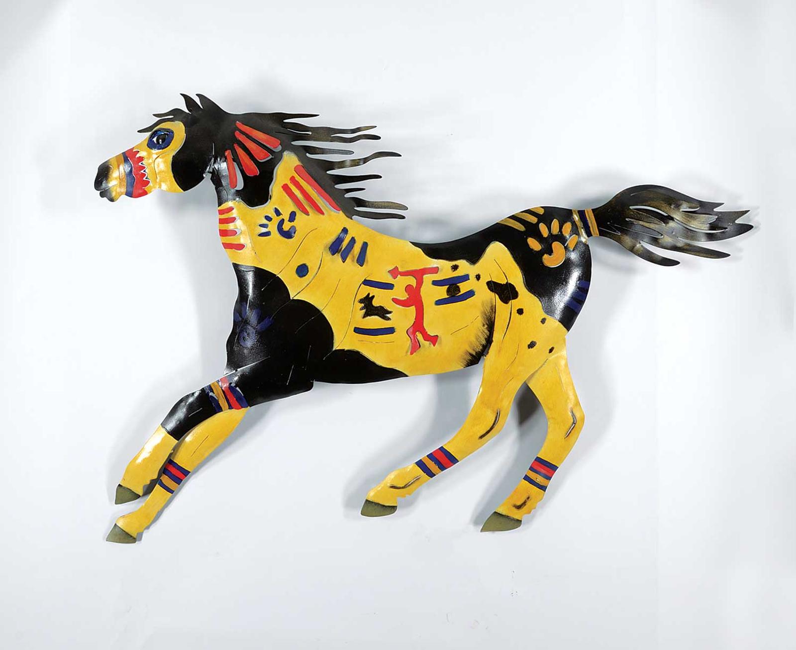 New Mexico School - Untitled - Galloping Painted Pony