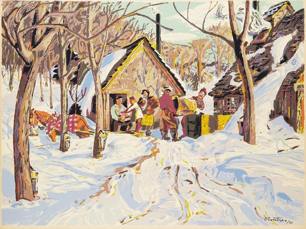 Albert Edward Cloutier (1902-1965) - Sugar Time, Quebec