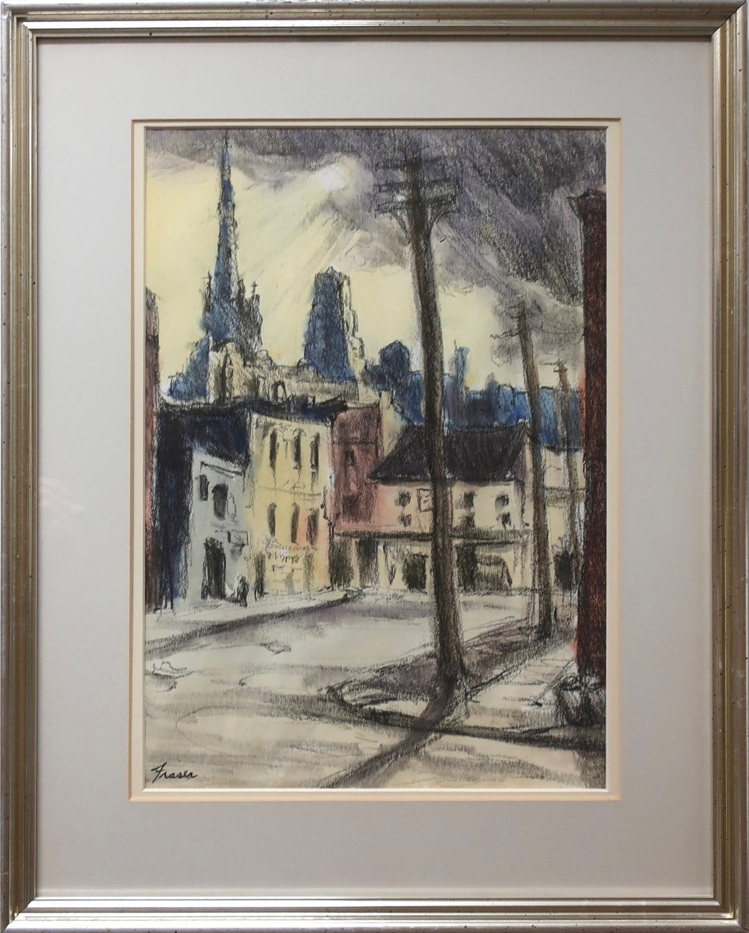 Donald Gordon Fraser (1921-2003) - Untitled (Queen & George St., Toronto)