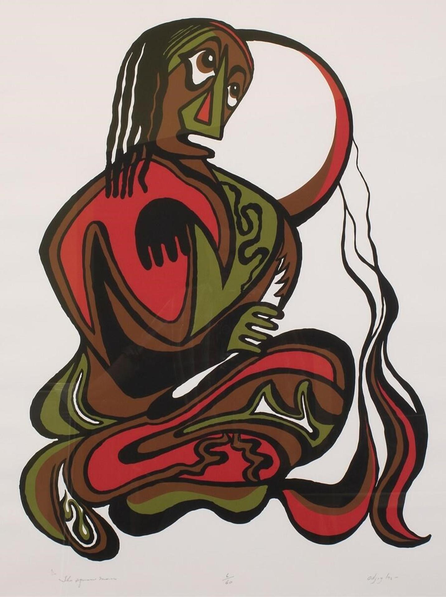 Daphne Odjig (1919-2016) - The Squaw Man; 1975