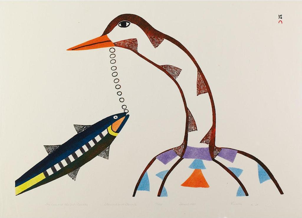 Pudlo Pudlat (1916-1992) - The Loon And The Fish Speaks