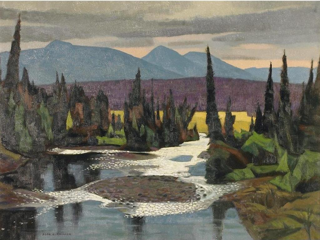 Alan Caswell Collier (1911-1990) - Conglomerate Creek, In Valley Of Hyland River, Yukon