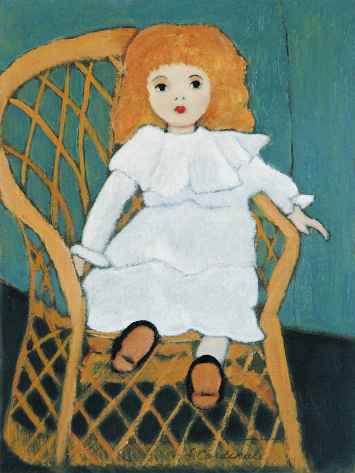 Francoise Cardinal - Victoria in Wicker Chair