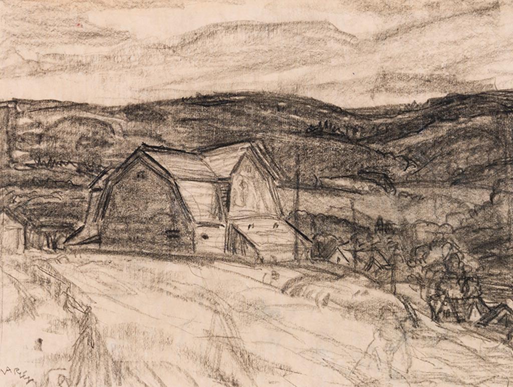 Frederick Horseman Varley (1881-1969) - Barns, Whycocomagh, Cape Breton Island