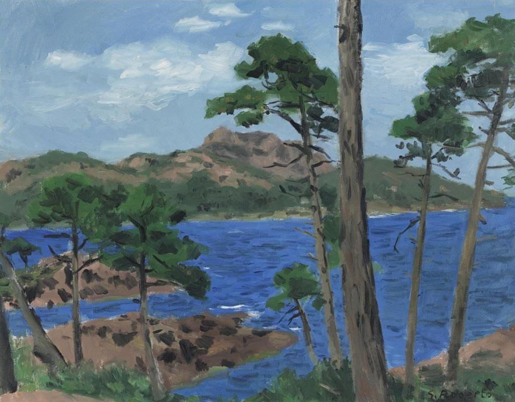 William Goodridge Roberts (1921-2001) - Lake With Mountains In The Distance