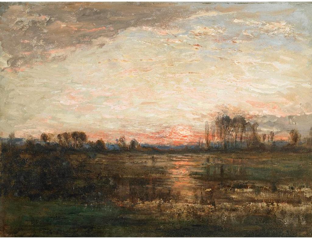John A. Hammond (1843-1939) - Evening Landscape