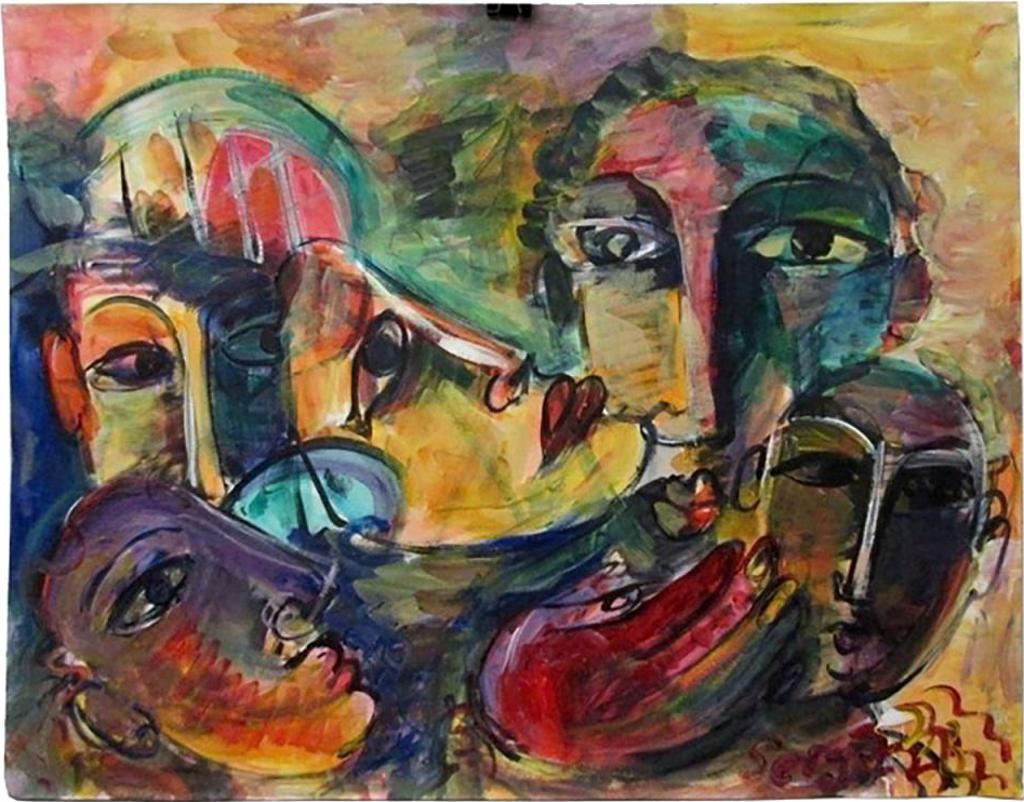 Serge Deherian (1955) - Untitled (Faces)