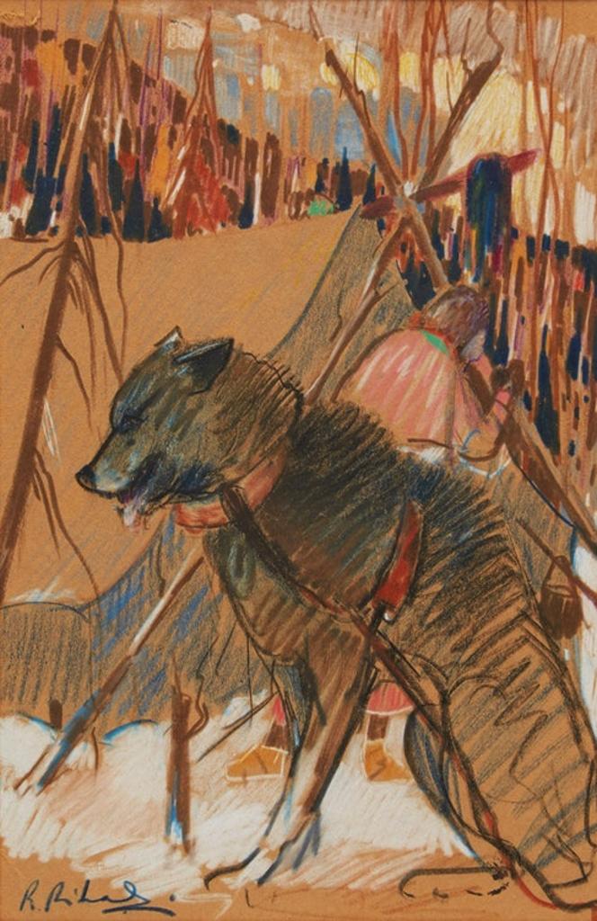 René Jean Richard (1895-1982) - Sled Dog, Algoma