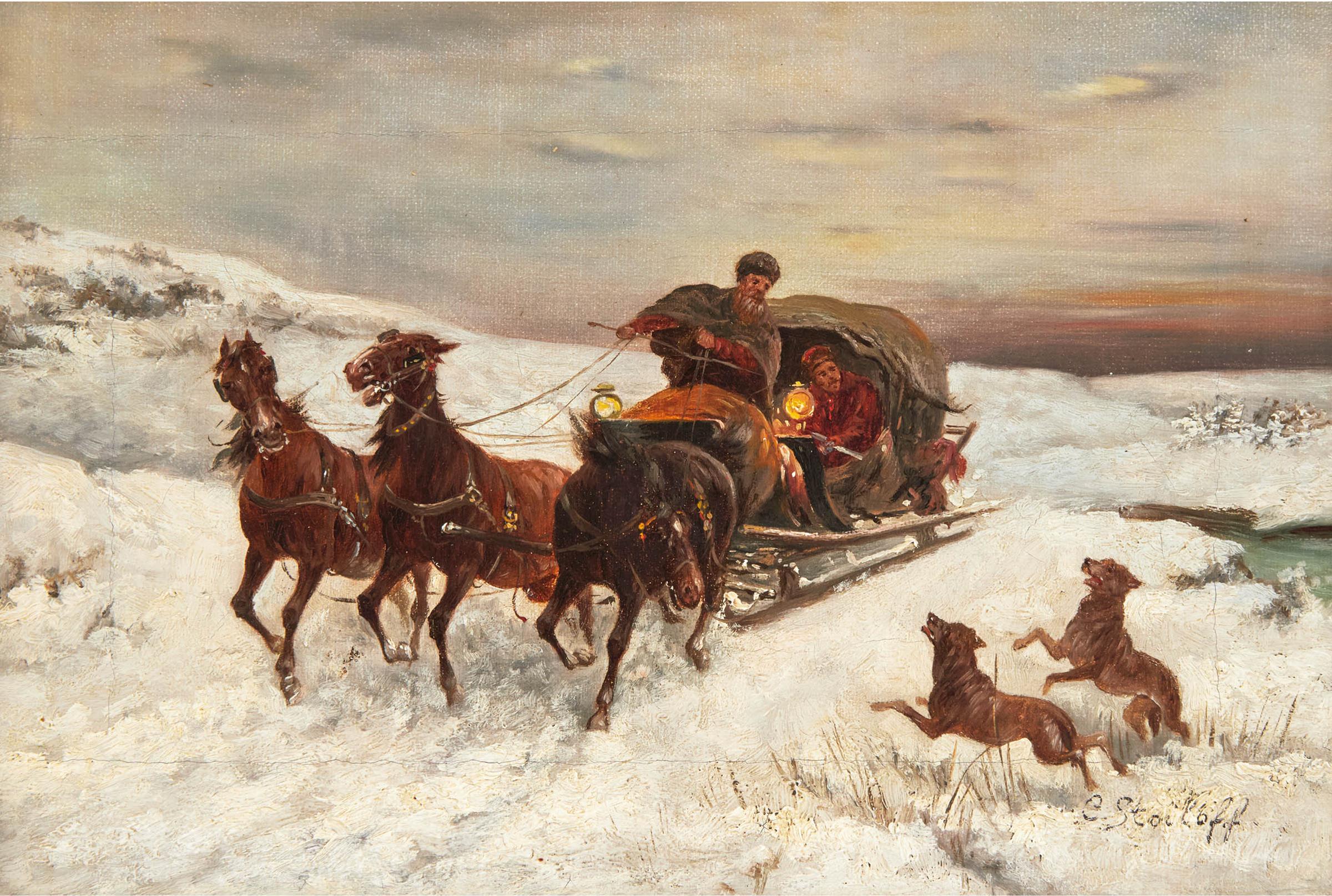 Adolf Constantin Baumgartner-Stoiloff - Winter Passage