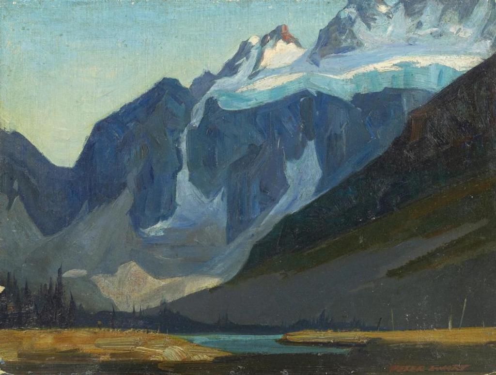 Peter Maxwell Ewart (1918-2001) - Consolation Lake and Mount Bident