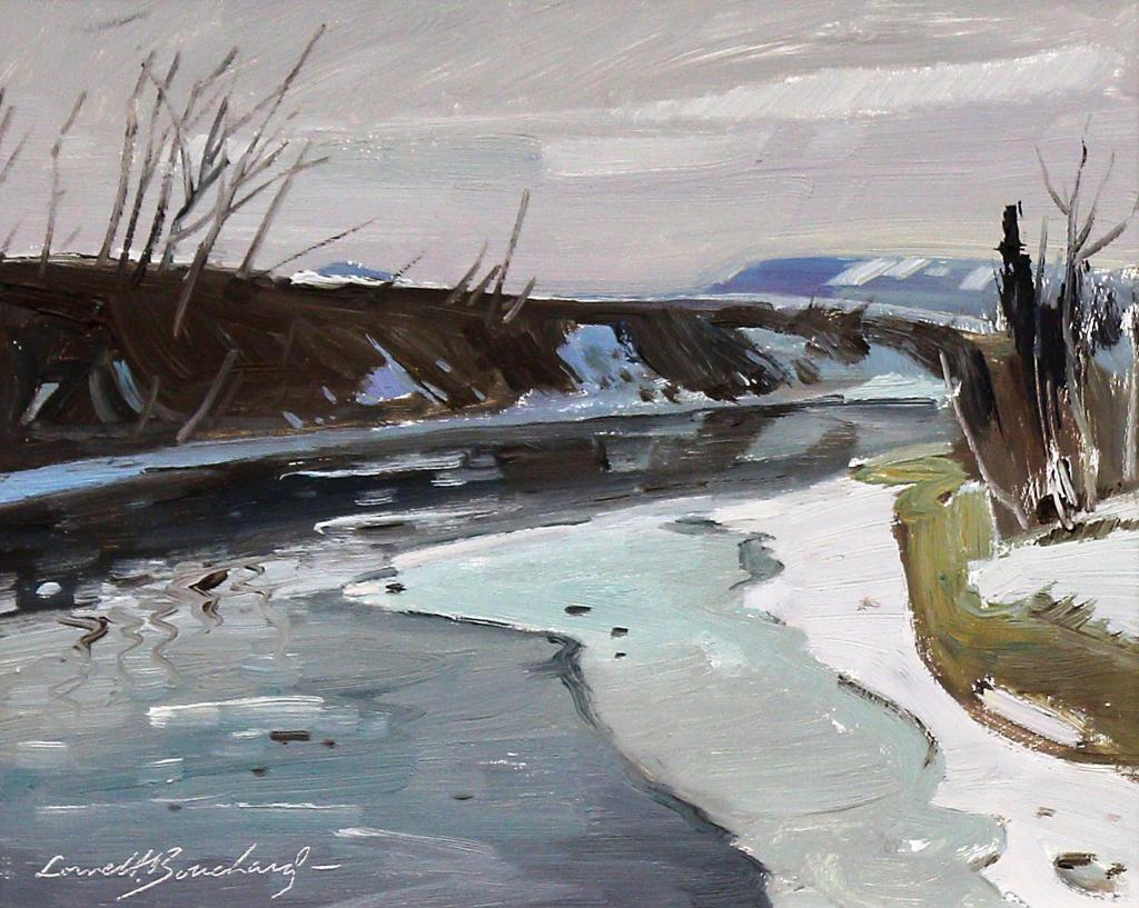 Lorne Holland George Bouchard (1913-1978) - The Gouffre River, St-Urbain, P.Q.; 1976