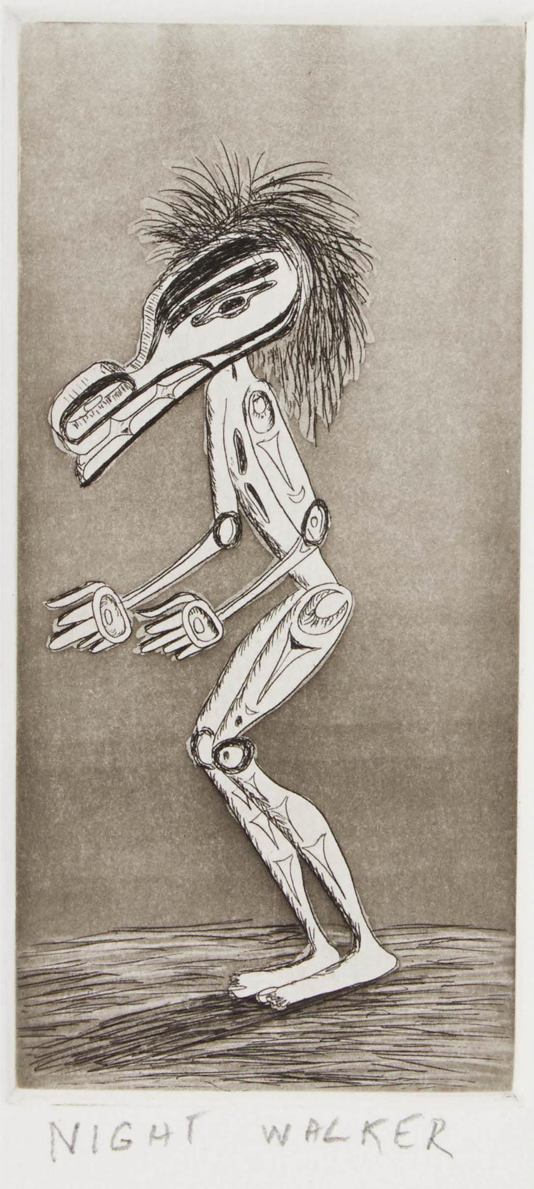 Lawrence Paul Yuxweluptun (1957) - Night Walker, 2021