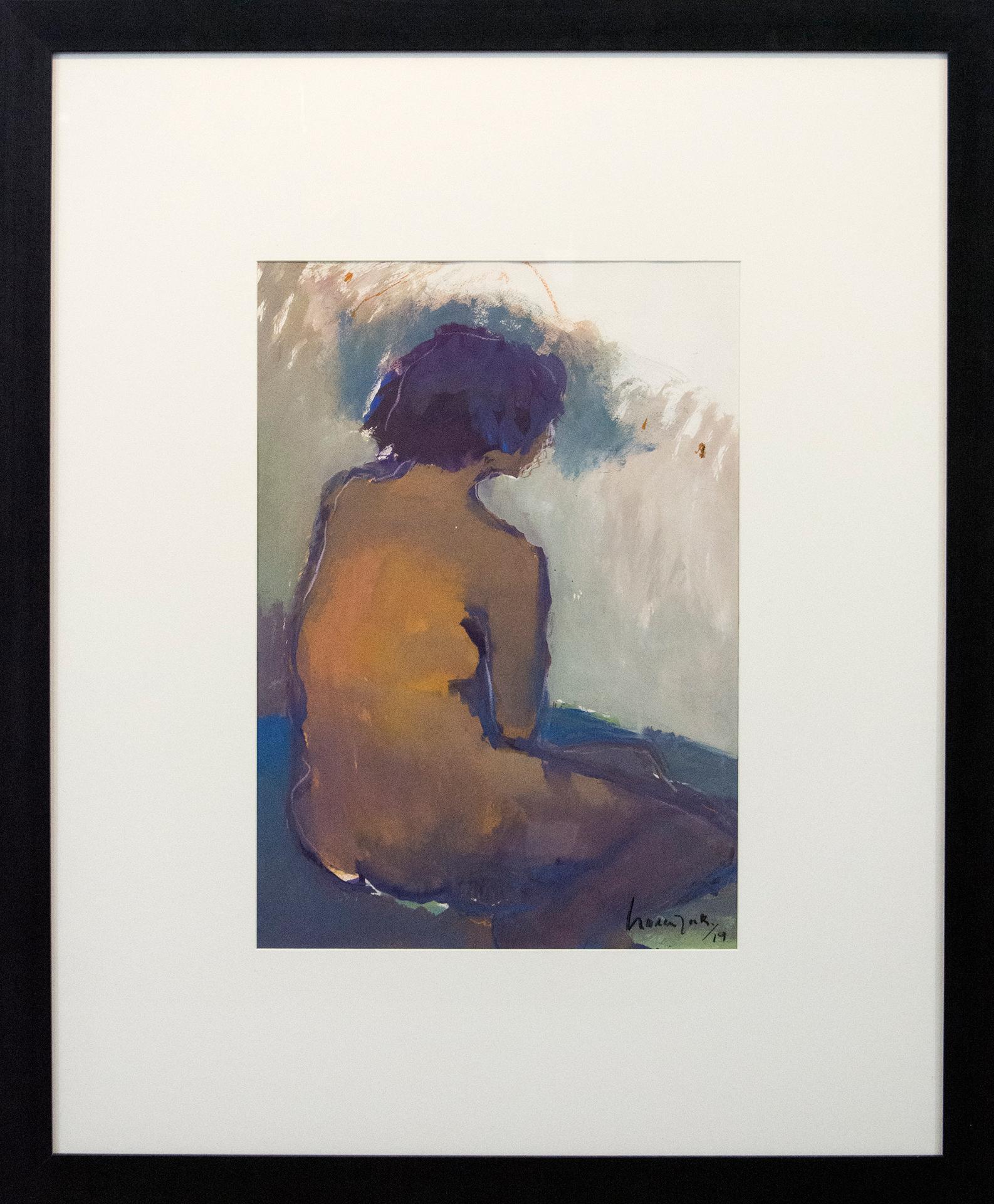 Jennifer Hornyak (1940) - Nu avec cheveux bleus, 2019