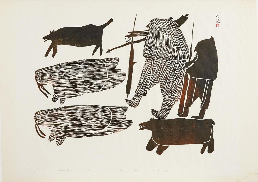 Parr (1893-1969) - Walrus Hunters On Sea Ice