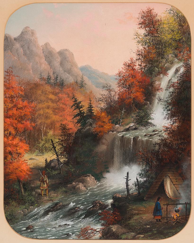 Alfred Worsley Holdstock (1820-1901) - Falls of Muskoka