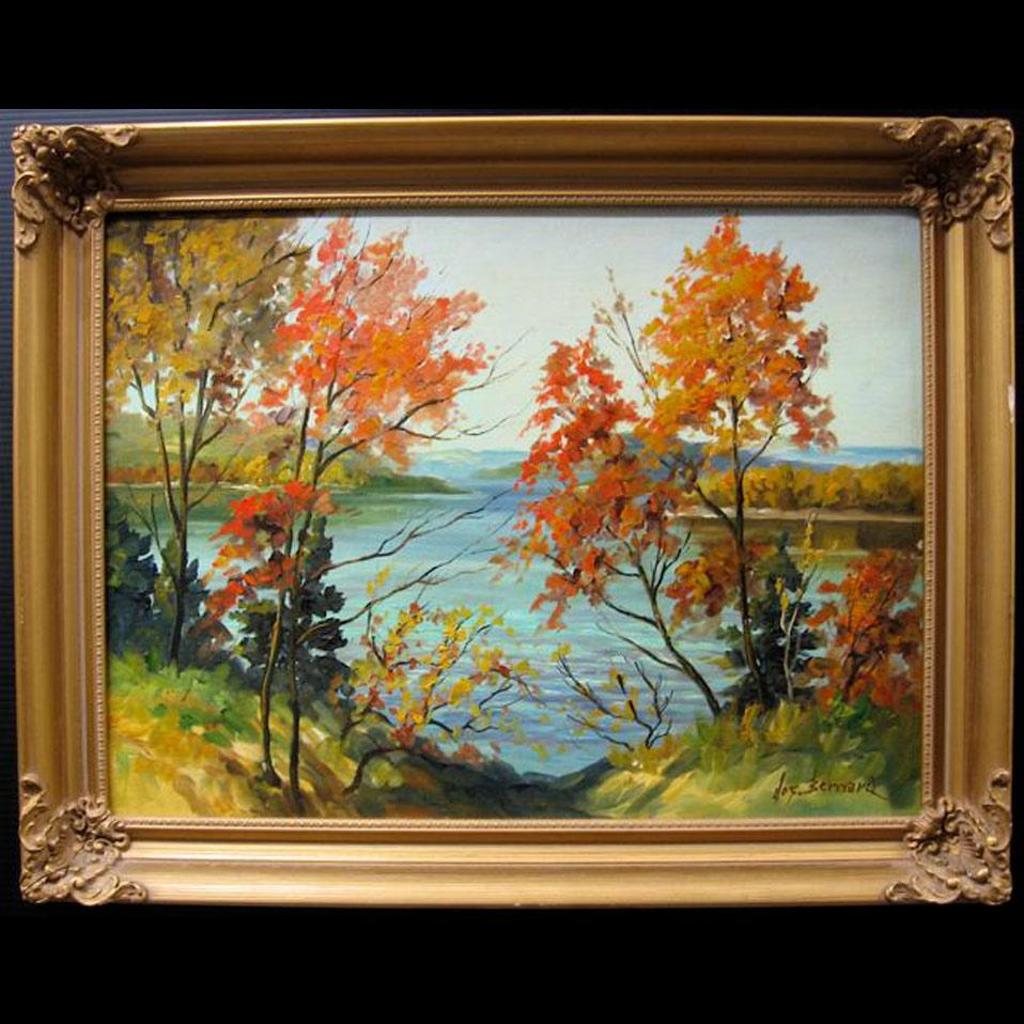 Joseph Bernard - Autumn Lake Scene