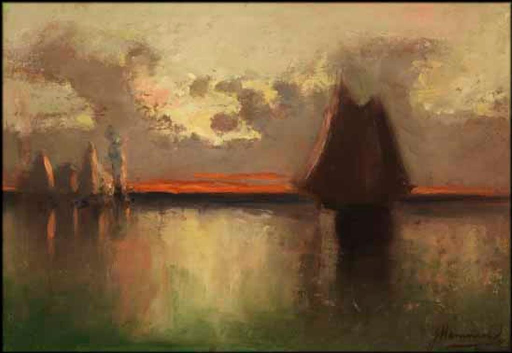John A. Hammond (1843-1939) - Sunset, Bay of Fundy