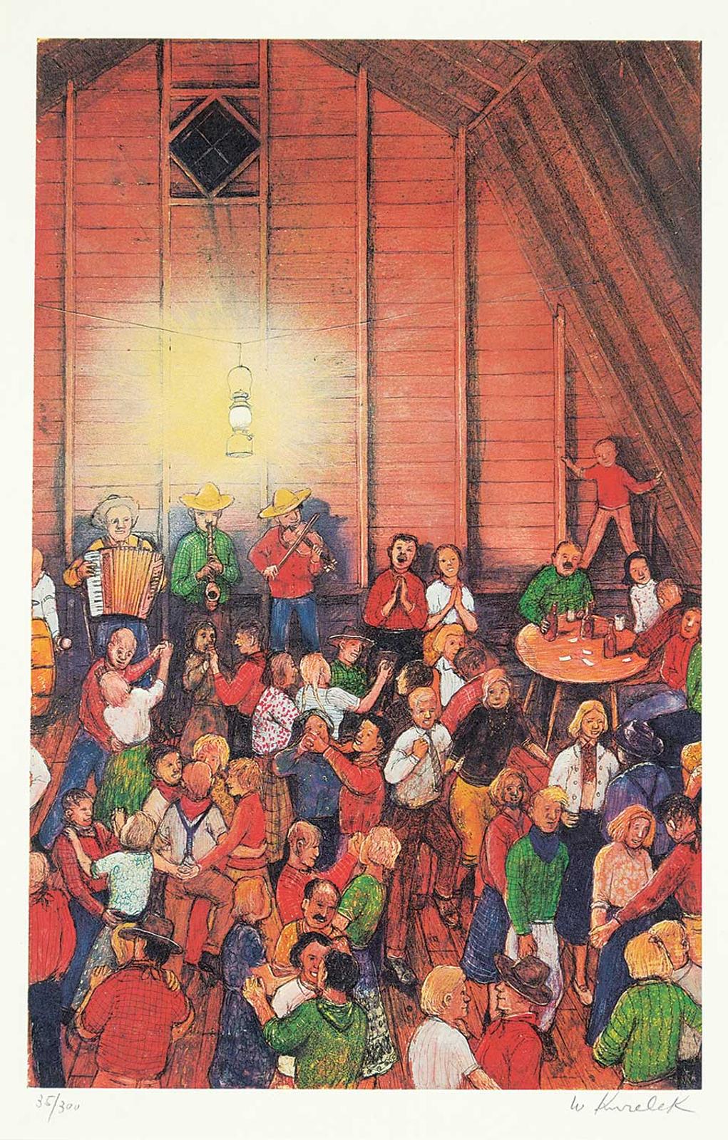 William Kurelek (1927-1977) - The Barn Dance  #35/300