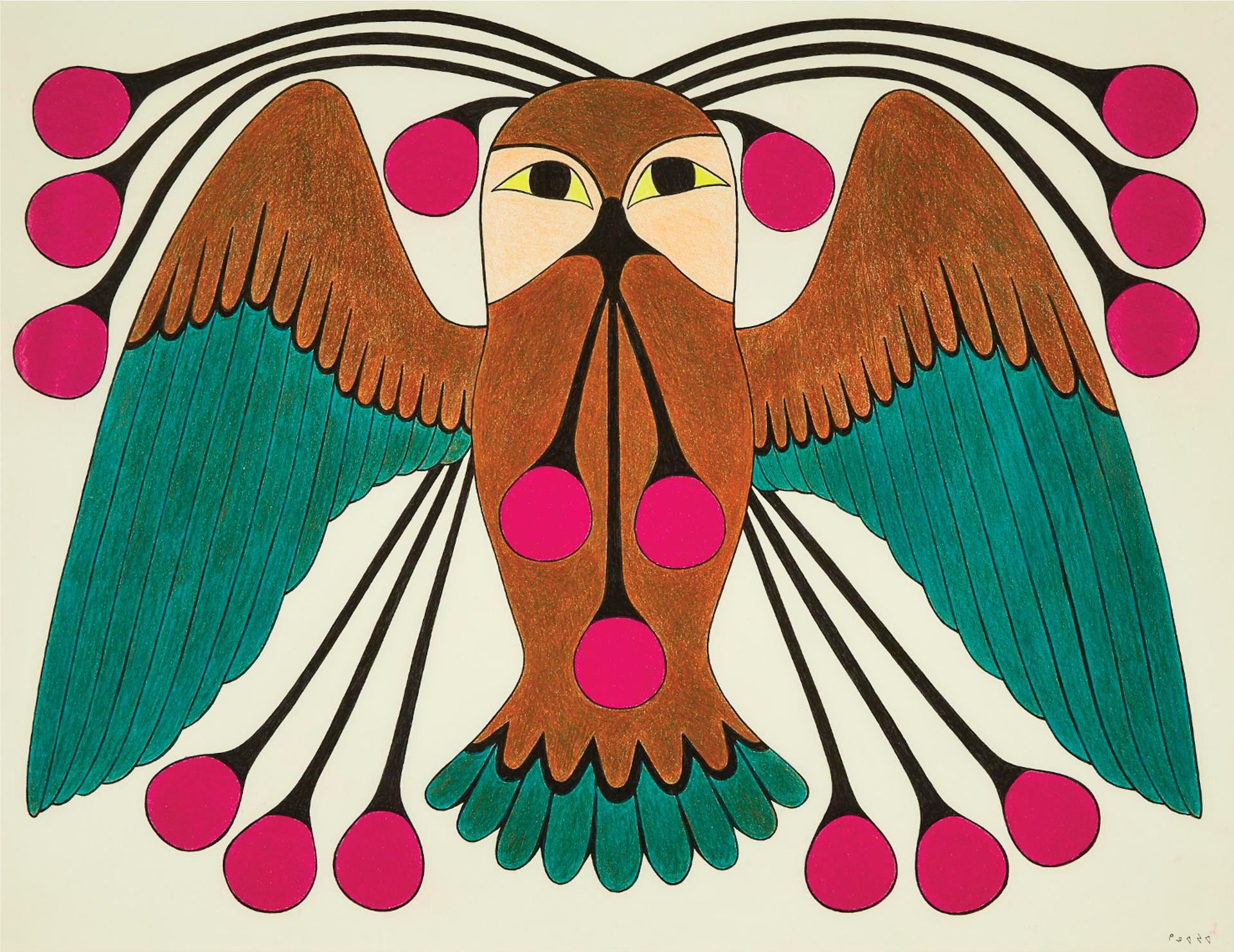 Kenojuak Ashevak (1927-2013) - Untitled (Owl), Ca. 2009