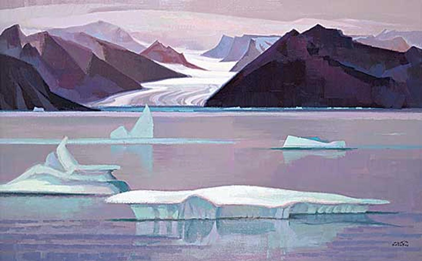 Hilton MacDonald Hassell (1910-1980) - Glacier, Bylot Island, Eastern Arctic